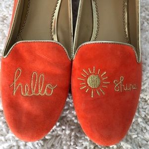 C. Wonder Suede Smoking Loafers